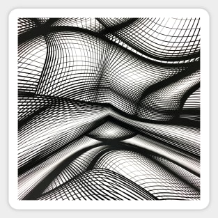 Wavy Lines Abstract Sticker